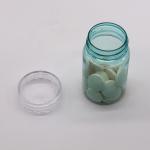 Health Care 70ML PET Plastic Capsule Pill Bottle with Gold Silver Cap
