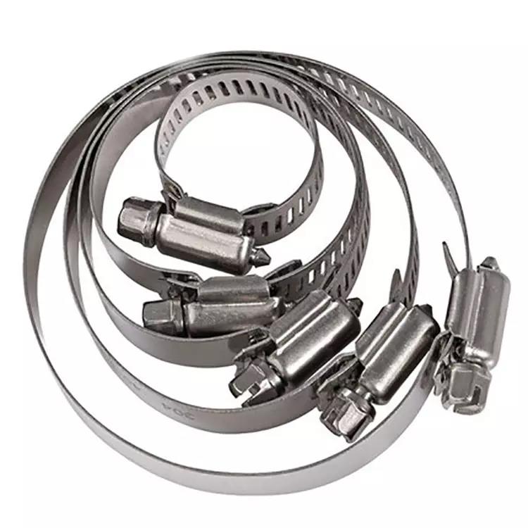 Mining Heavy Industry Performance Germany Type Stainless Steel Hose Clamp with Worm Drive in Metric Measurement System