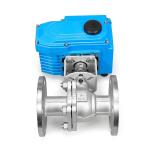 OEM Electric Motorized Butterfly Valve Flange Type 10 Year Warranty