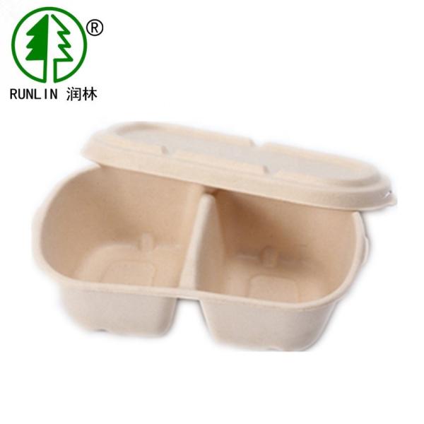 Biodegradable 700ml Bagasse Food Containers Food Drinking Biodegradable Take Out