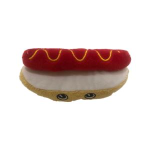 Wholesale 13cm 5.12 Inch Pet Plush Toys Hot Dog Plush Dog Toy EMC from china suppliers