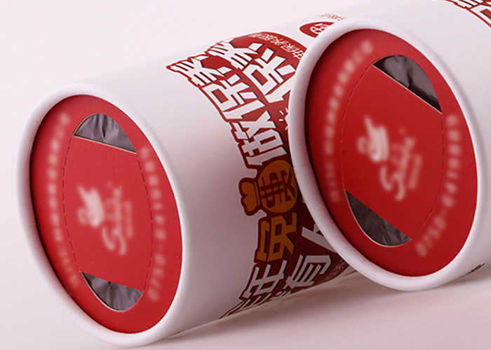 Biological CMYK Pantone Paper Tube Packaging Matt Lamination With Window