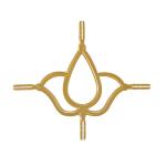 7mm Diameter ALUMINIUM Electroplating Cross Insert Italian Double Glazing Window