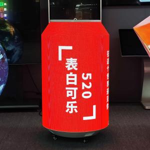 Wholesale Custom Special Beer Bottle Creative LED Screen Advertising Beverage Can Shape Flexible LED Display from china suppliers