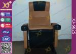 Cold Molded PU Sponge Movie Theaters Chairs PP Shell For 3 D Cinemas