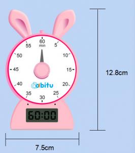 Wholesale Kids ABS Pink Blue Rabbit Shape Education Countdown Timer For Studying Kitchen Yogo from china suppliers