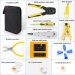 RJ45 TJ4512 CAT5 CAT5e Chrome Vanadium Network Repair Tool Kit