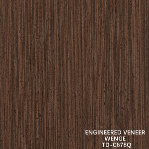 Wholesale Engineered Wood Veneer Slice Cut Wenge Quarter Grain Good Price For Hotel Decoration 3200mm from china suppliers