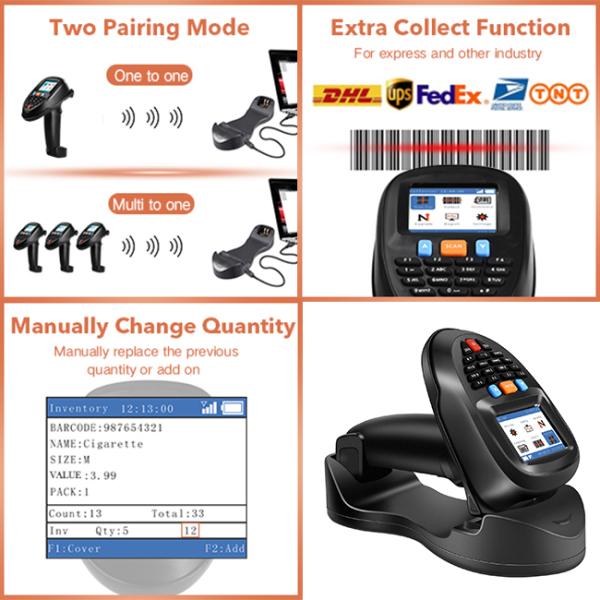 CMOS 2D High Sensitivity Trohestar Wireless Barcode Scanner