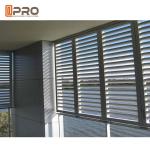Eco - Friendly Aluminium Louver Window , Secure Glass Shutter Openable