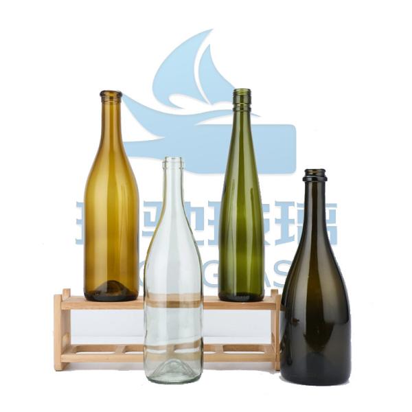 750ml Dark Green Ice Bordeaux Wine Glass Bottles for and Wine Packaging