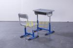 Student Study Table And Chair Set Lifting 1.5mm Iron Aluminum Frame