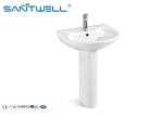 Sink- artificial stone bathroom pedestal basins 520*440*810mm Size