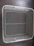 Kitchen 304 Stainless Steel Wire Mesh Storage Basket 300x197x70mm