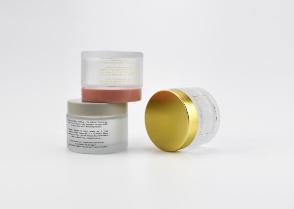 Eco-friendly 120ml 4OZ cylinder frosted glass cosmetic jar for creams and hair