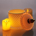 4Oz 120Ml Shinny Black Glass Candle Jars For Home Use