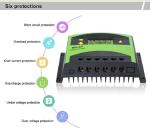 24V 12V PWM 60a Solar Charge Controller 30A PWM Solar Regulator