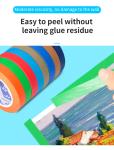 Customized Heat Resistant Multi Colored Masking Tape For Painting