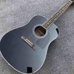 41" All Black color acoustic guitar,Rosewood fingerboard,handmade Solid spruce