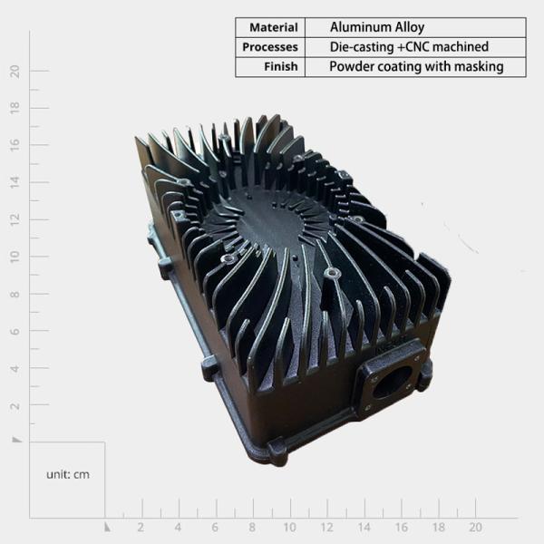 Custom Processing Aluminum Alloy Radiator Housing Parts High-Pressure Casting