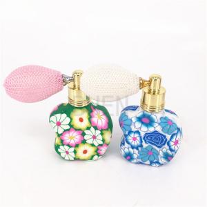 China Easy Carry Small Glass Perfume Bottles Handmade Soft Ceramic Shaped on sale