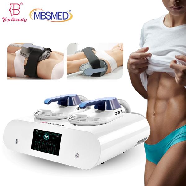 Portable 2 Handles Tesla Slimming Machine Ems Fat Body Sculpting Rf Muscle