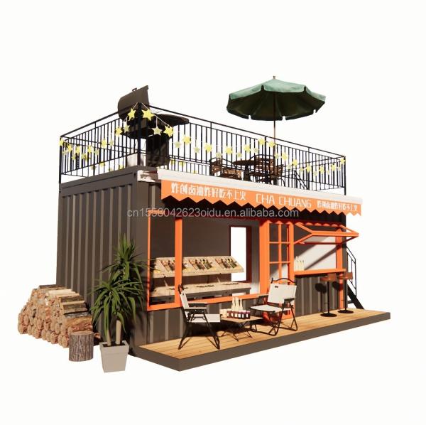 Modern Design Style 10 ft 20 ft Mobile Bar Prefabricated House Container Store