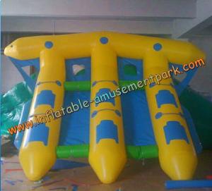 Wholesale Yellow Inflatable Boat Toys , Inflatable Flyfish Boat Towable 4m x 4m from china suppliers