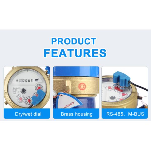 Dn15 R200 Multijet Water Meter 485 Communication Pulse Counter