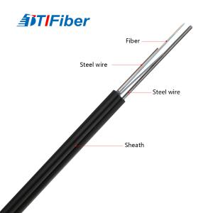 Wholesale FTTH 4 Core G657A1 G657A2 Gjyxch Flat Fiber Optic Drop Cable Self Supported from china suppliers