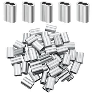 Wholesale ISO Aluminum Wire Crimp Sleeves Lightweight 1/4&quot; 30pcs Practical from china suppliers