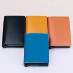 OEM/ODM Custom Logo Business Credit Card Holder with RFID Blocking and Pop Up