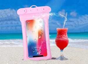 Wholesale New air floating mobile phone waterproof swimming inflatable mobile phone bag from china suppliers