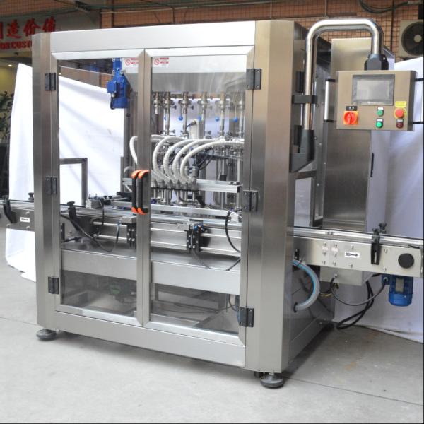 Automatic 1-5L Plastic Bottle Lubricate Oil Shampoo Filling Capping Labeling