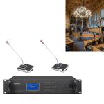 Auto Camera Tracking Wired Conference System 4 Channels Input Digital Discussion