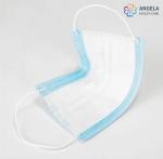 CE,FDA,IS13485 Approval Disposable Tie up Face Mask Made of Blue PP Nonwoven