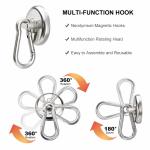 Neodymium Round Magnetic Snap Hook with Carabiner Keychain and High Tolerance