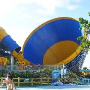 Wholesale OEM Barrel Sled Fiberglass Water Park Slide For Outdoor Entertainment from china suppliers