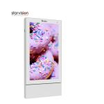 3840x2160 4K Publicidad Outdoor Digital Totem Floor Mount Lcd Display IP56