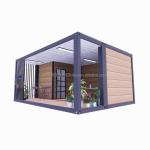 Customized Color 20ft Wooden House with Luxurious Garden Studio Flat Package