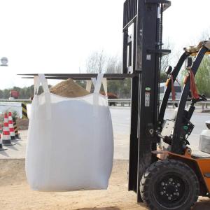 Wholesale Big Bags 1000kg Bulk Jumbo Fibc Container Bag White Antistatic Top Full Open Transport Packing 100% Virgin Pp Flat Bottom from china suppliers