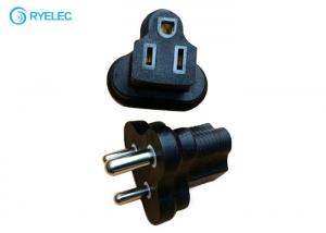 China South Africa Male Plug To Usa Nema 5-15r Adapter Three Hole Socket For Industrial Power on sale