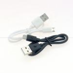 Short 30cm White Black Data V8 Micro USB Charger Cable for Android Phone