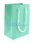 Luxury paper bags with handles Different Sizes,250gsm art paper shopping carrier