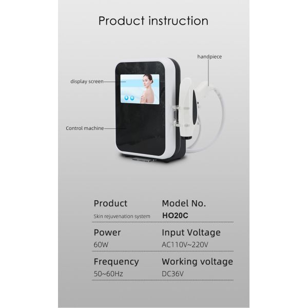 Non Invasive 60W Eyes Care Smooth Fine Lines Multi Level Radio Frequency Device