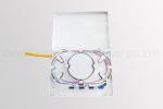 Four Ports Ftth Fiber Optic Termination Box 3.0mm Pigtail 110x90mm Size