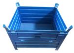Rigid Corrugated Steel Containers Bins With Half Drop Gate 1T Load
