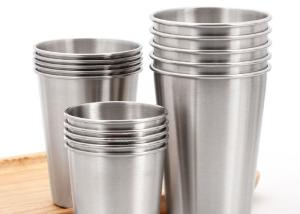 Wholesale Cuatom Silver 304 Stainless Steel Cups Sets Dishwasher Safe Scratch-Proof from china suppliers