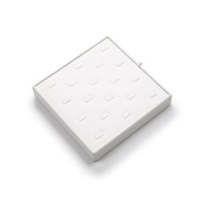 Wholesale Customed Shop Design MDF White Fabric Stackable Jewellery Tray for Rings from china suppliers