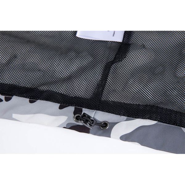 Water-Resistant Camouflage Hunting Jacket with Breathable Mesh Lining and Adjustable Hood